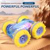 Non-Toxic Rc Car Amphibious Remote Control Vehicle Gesture Sensing Rolling 2.4G Light Double Sided Stunt Waterproof Christmas Toys For Kid