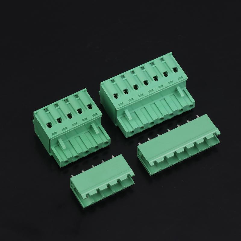 Spring Type Terminal Block 2Edgkd-5.08Mm Plug-In Terminal Block Copper Core Male And Female Terminals