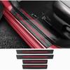 Door Sill Protector, Door Sill Scratch Protection (for All Car Models) Red-4pc
