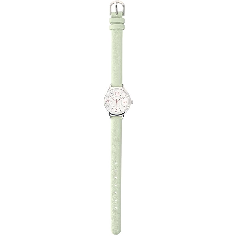 

[Field work] watch analog leather belt ladies made in Japan GY074 mallow (white, green)