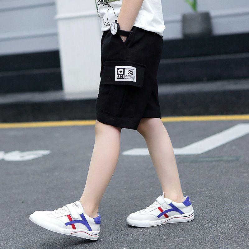Baby Boy Shorts Summer Boys Sports Loose Shorts Elastic Waist Teen Trousers Children's Clothes