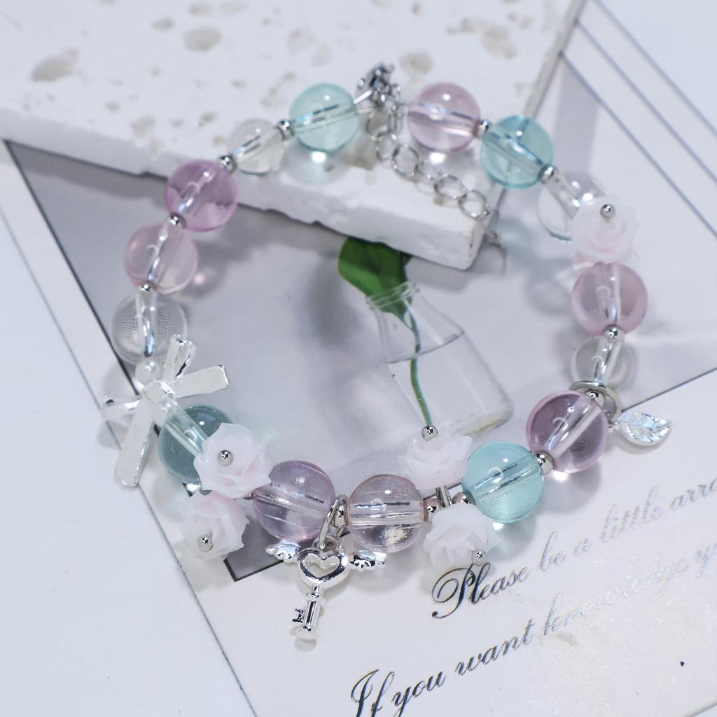 Mori Style Mermaid Crystal Bracelet – Versatile Niche Design for Women, Ideal for Students and Best Friends