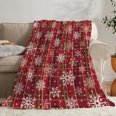 Christmas Creative Throw Blanket Flannel Print Blanket Super Soft Cozy Sofa Nap Blanket Home Blanket Perfect Home Gift for Her