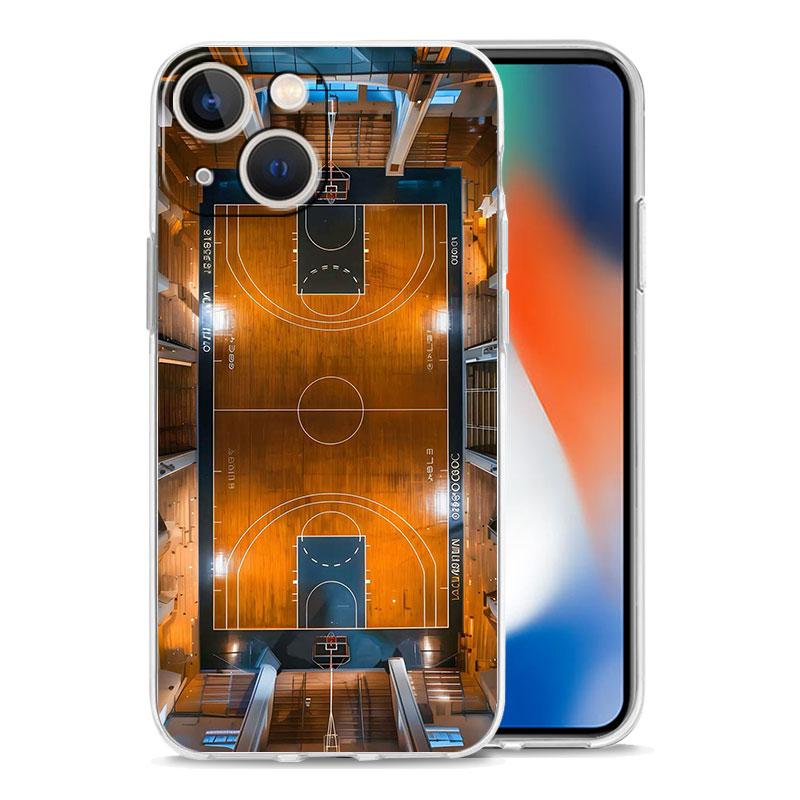 Transparent Phone Case Cover for iPhone 17 16 15 14 13 12 11 Pro Max Plus 17 AIR Soft TPU Bag Football Basketball Tactical Board