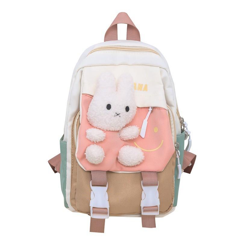 New Kindergarten Backpack Rabbit Cartoon Change Bag 3-10 Years Old Casual Cross-border Small