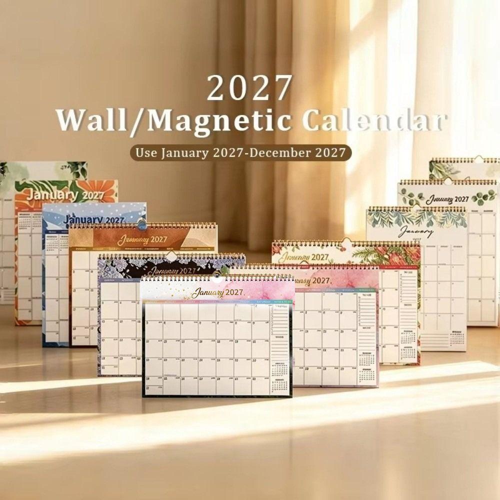 with Large Grid Hanging Calendar Portable Calendar Planner 2027 Wall Calendar Schedule Organizer