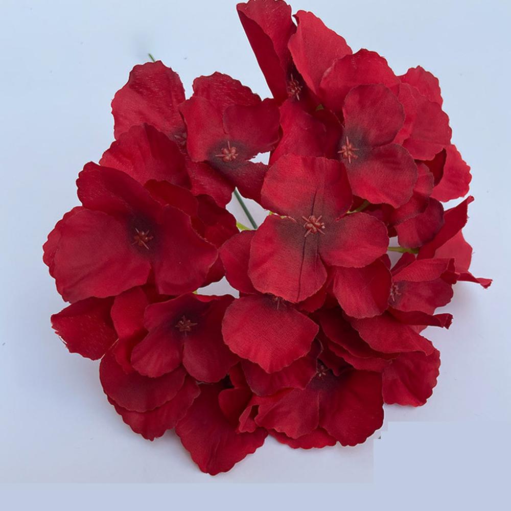 European Retro Fall British Hydrangea Artificial Small Branch Silk Flower DIY Wedding Scrapbook Flores Artificiales House Decor