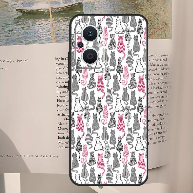 Funny Cat Collage Cover For OPPO Reno 12F 11F 13F 14F 10 11 12 13 14 Pro 8 Lite OPPO Find X9 X6 X5 X8 Pro Case