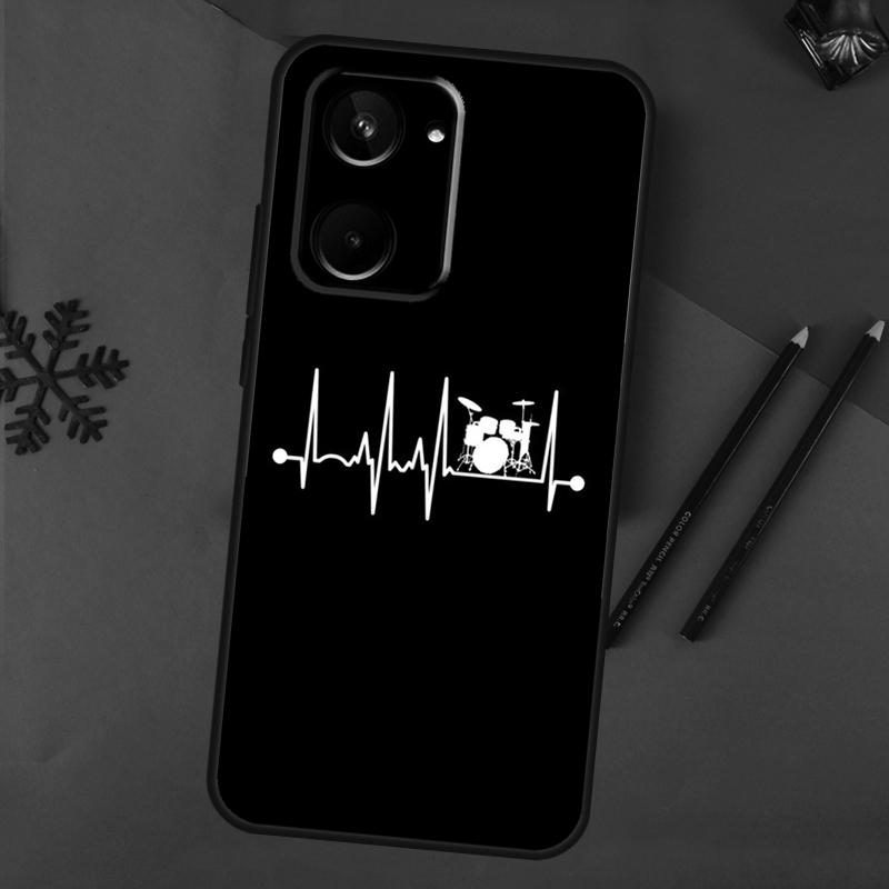 Musical Drum Drumsticks Drummers Case For Realme 15 Pro GT7 GT6 C65 C67 C61 C53 C55 C51 C35 C63 C71 C75 11 12 13 14 Pro Plus