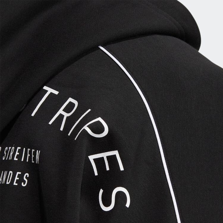 Adidas Solid Color Logo Casual Zip Hoodie Jacket Men Outerwear Black HM2686