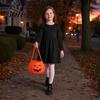 Halloween Gift Bag Pumpkin Candy for Kids, Small Trick or Treat Bucket, Reusable Soft Face Basket with Handle Party Decoration