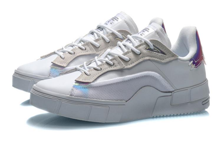Li Ning Contrarian Low top Skateboard Shoes Women's White AGCQ186-4