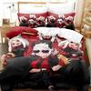 Anime Game Helltaker Bedding Set Printed Bed Set With Pillowcase Bed Duvet Cover Soft Queen King Size Bedclothes Home Boys Adult