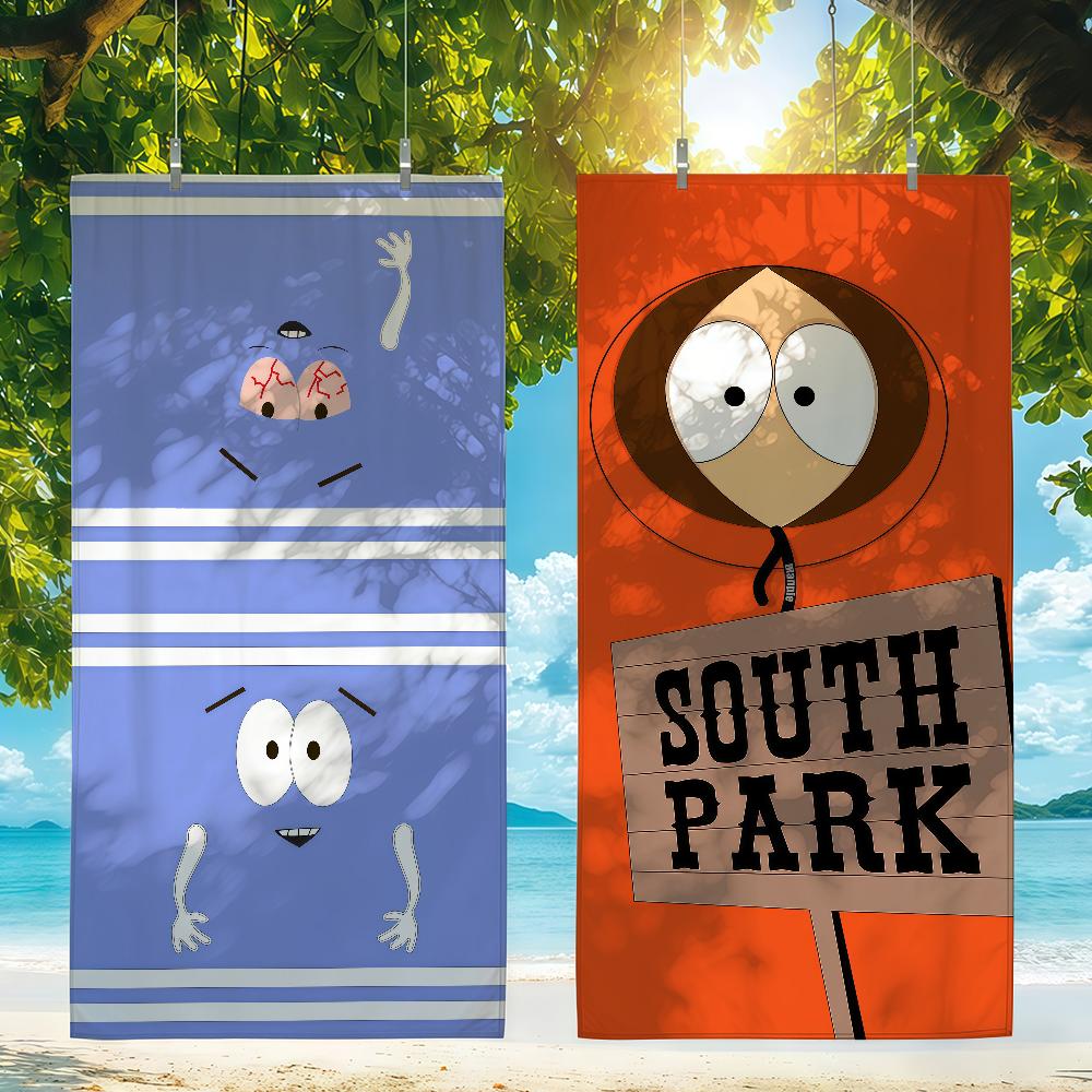 Cartoon S-South Park Towel Beach Towel Travel Lightweight Skin Friendly For Pool Beach Camping Cruise Summer