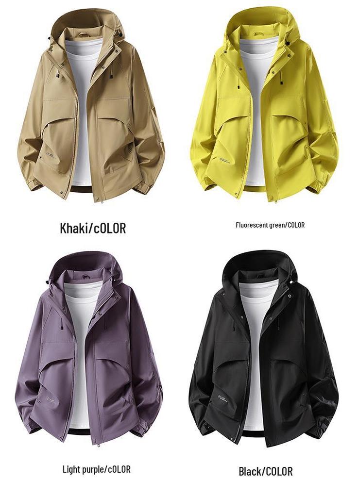 2026 Autumn/Winter Dopamine Color Windproof Workwear Mountaineering Jacket for Men and Women