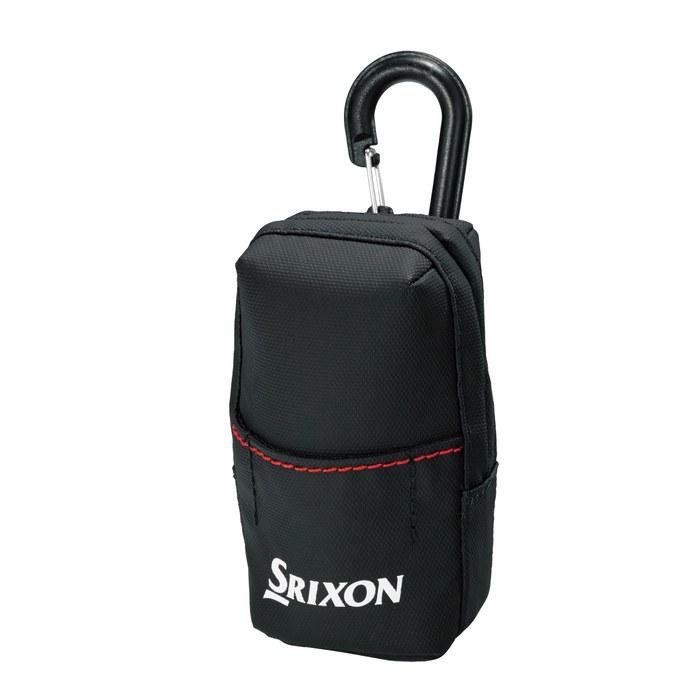 Dunlop Srixon Ball Pouch GGF-B2514 Black (4.8cm x 10.5cm x 4.8cm)