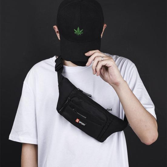 Practical Fanny Pack Mini Smooth Zipper Items Storage