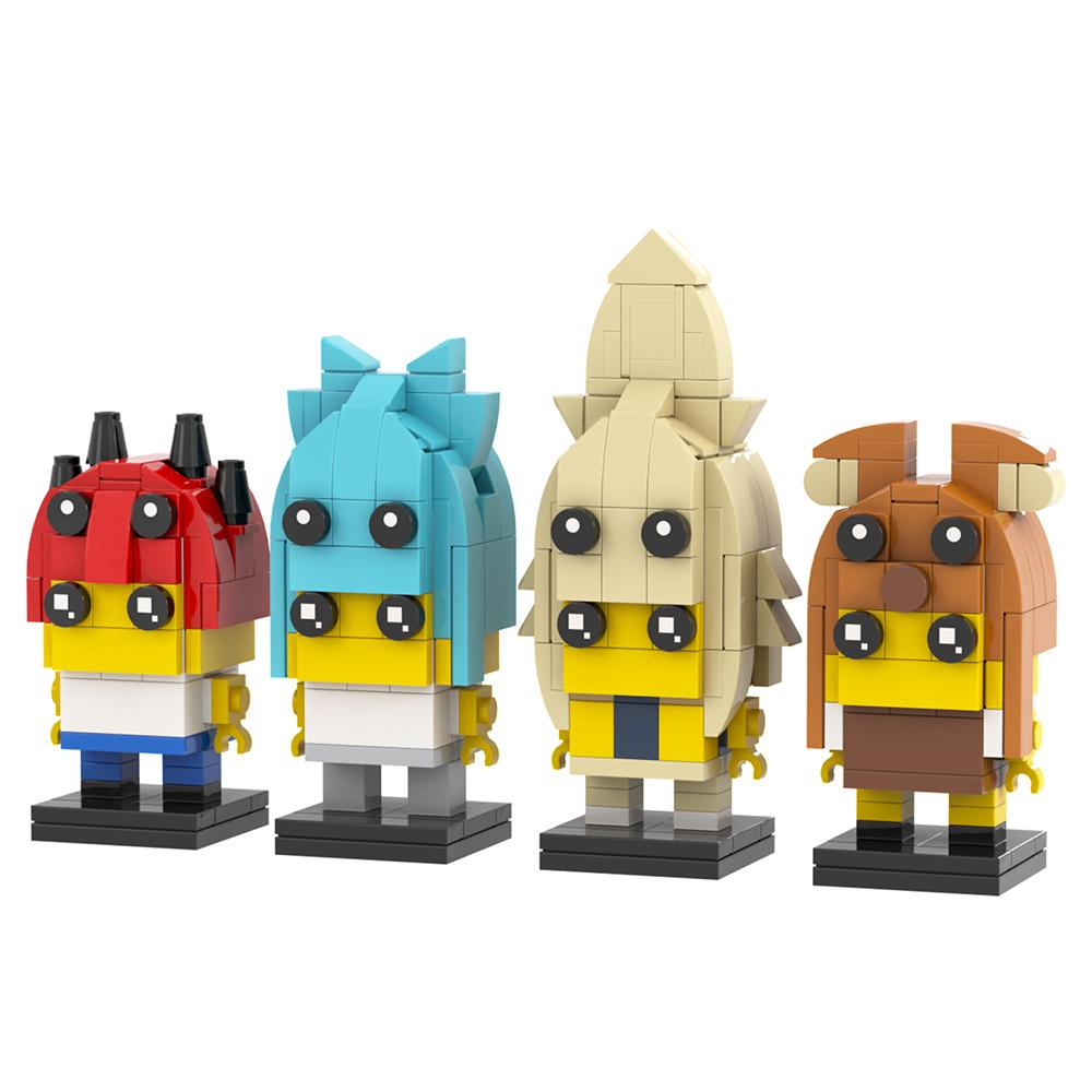 MOOXI MOC Hot Horror Game 99 Nights Figure Animal Deer Owl Goat Model DIY Building Blocks Toy For Kid Adult Brick Birthday Gifts