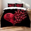 Valentine's Day Duvet Cover Set Single Twin Queen King Size No Filling And Sheet Gift For Couple Wife And Husband Bedroom Decor