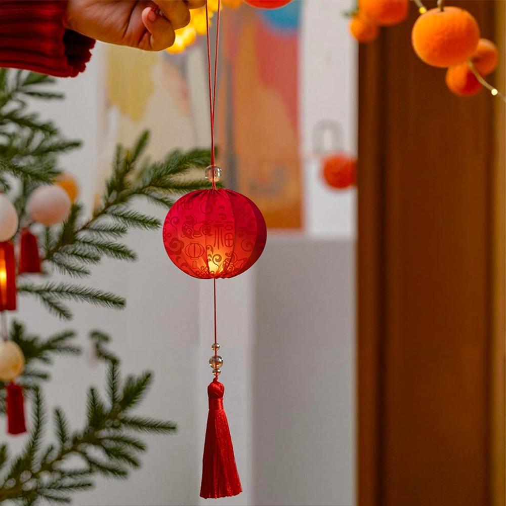 

Handmade Chinese Hanging Lanterns Glowing Portable Lanterns Luminous Small Lanterns Party Decor Style 8