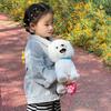 Interactive Walking Plush Puppy Toy with Touch Sensing Tongue Licking Motion Lifelike Sounds Electric Dog Plushie with Leash Simulation Stuffed Toy