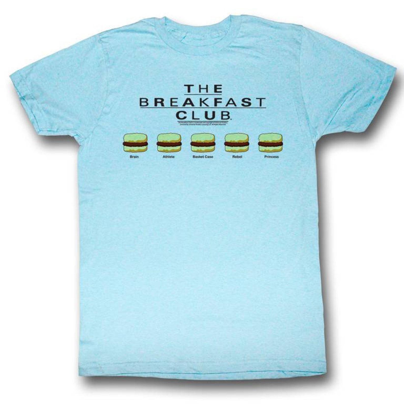 Breakfast Club Sammiches Light Blue Heather Adult T-Shirt XL