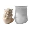 Owl Shaped Silicone Candle Mold For DIY Scented Crafts And Home Decors Reusable And Easy To Release