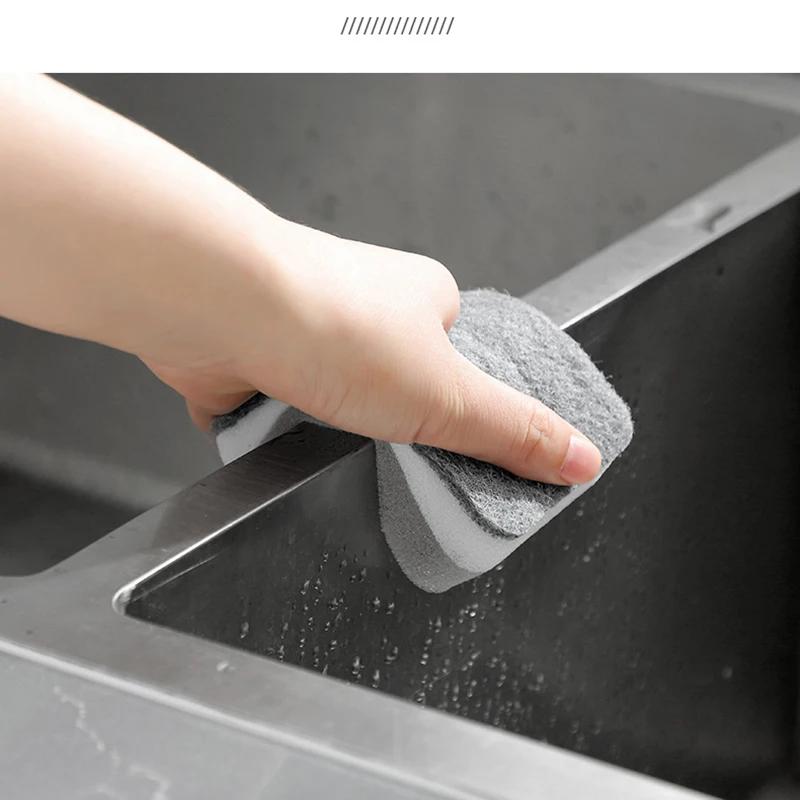 1/5/10 Stück Doppelseitige Reinigungsschwämme Pfanne Topf Geschirrspülschwämme Haushalts Scheuerschwamm Set Werkzeuge Küchengeschirr Bürste