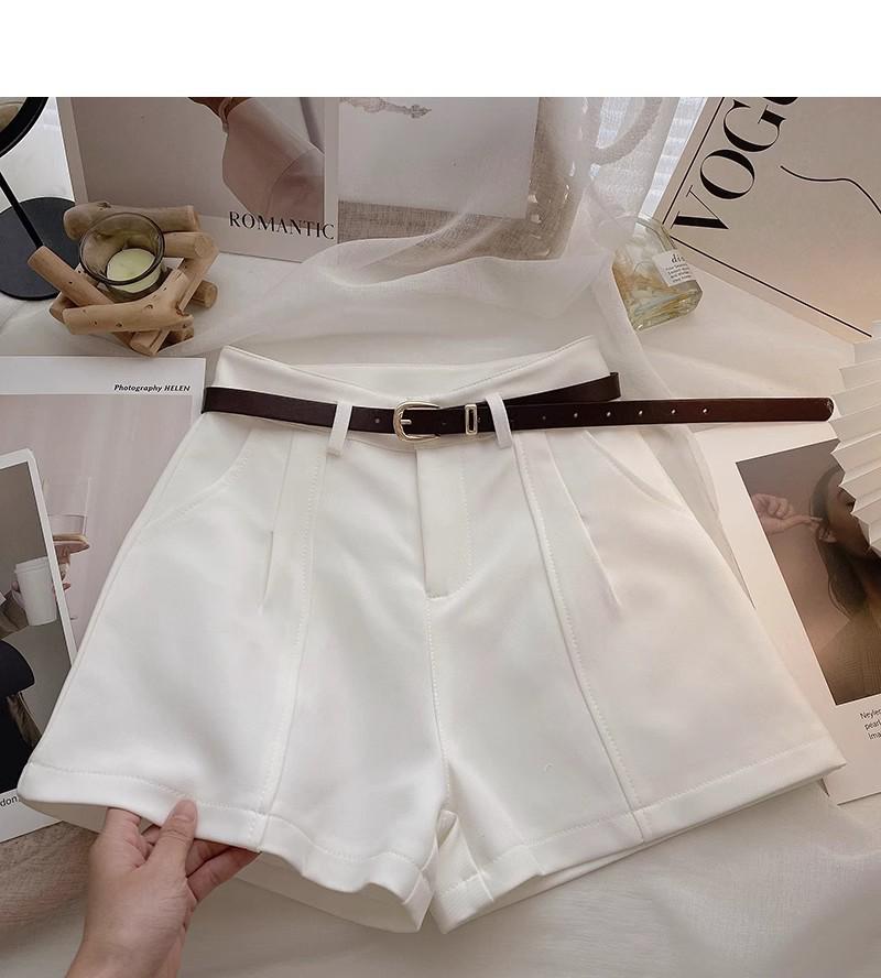 2025 Spring/Summer Women's High-Waisted A-Line Wide-Leg Shorts - Korean Style, Petite Slimming Fit