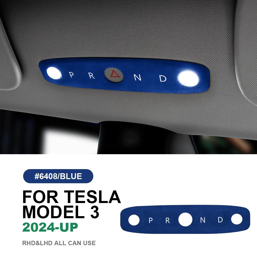 Suede Reading Light Frame Trim Sticker for Tesla Model 3 Highland 2024 Model Y Juniper 2025-UP Accessories