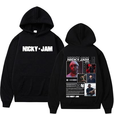 Rapper Nicky Jam Album Tour Hoodie Fans Gifts Men Women Fashion Hip Hop Oversized Classic Sweatshirts Gothic Casual Hoodies