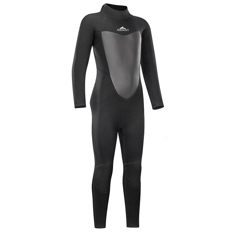 Kids Winter UV Protection Full Body Wetsuit Long Sleeve Quick Dry Snorkeling Swimsuit Boys Girls