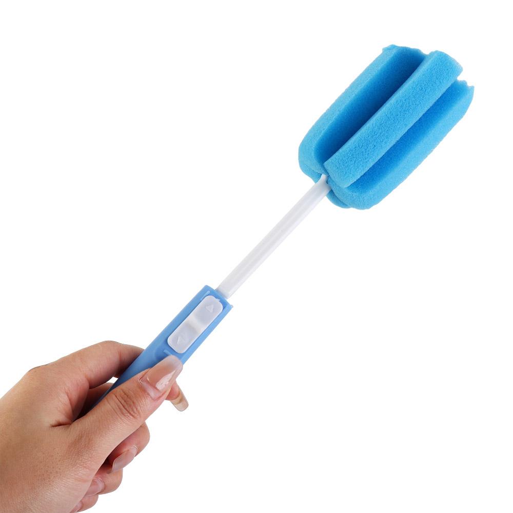 Plastic Baby Bottle Brush Removable Sponge Cleaning Brush Sponge Cup Brush  Wineglass Bottle