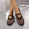 Mesh Frauen Wohnungen Schuhe Sandalen Herbst Designer Neue Casual Schuhe Frauen 2024 Trend Kleid Schuhe Hausschuhe Gemütliche Walking Mujer Zapatos
