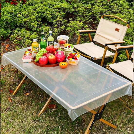 10 Pcs Disposable Tablecloths Plastic Table Cloth Waterproof Oil-Proof Table Covers for Picnic Banquets Outdoor