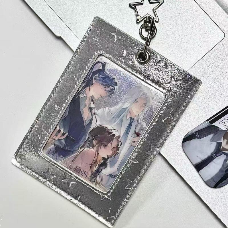 

Pu Leather Card Holder Kpop Idol Photocard Holder Keychain Idol Photo Cards Sleeve Photo Display Pendant Cards Cover