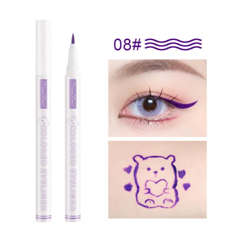 Farbe wasserdichter Eyeliner wasserdichter Anfänger weiblicher ultrafeiner weißer Eyeliner