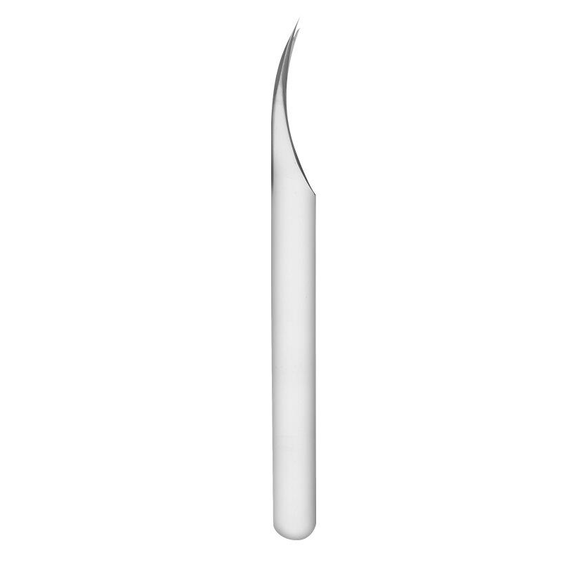 Gold Feather Stainless Steel Eyelash Tweezers - Dolphin Clip & Easy Blooming Applicator for False Eyelashes