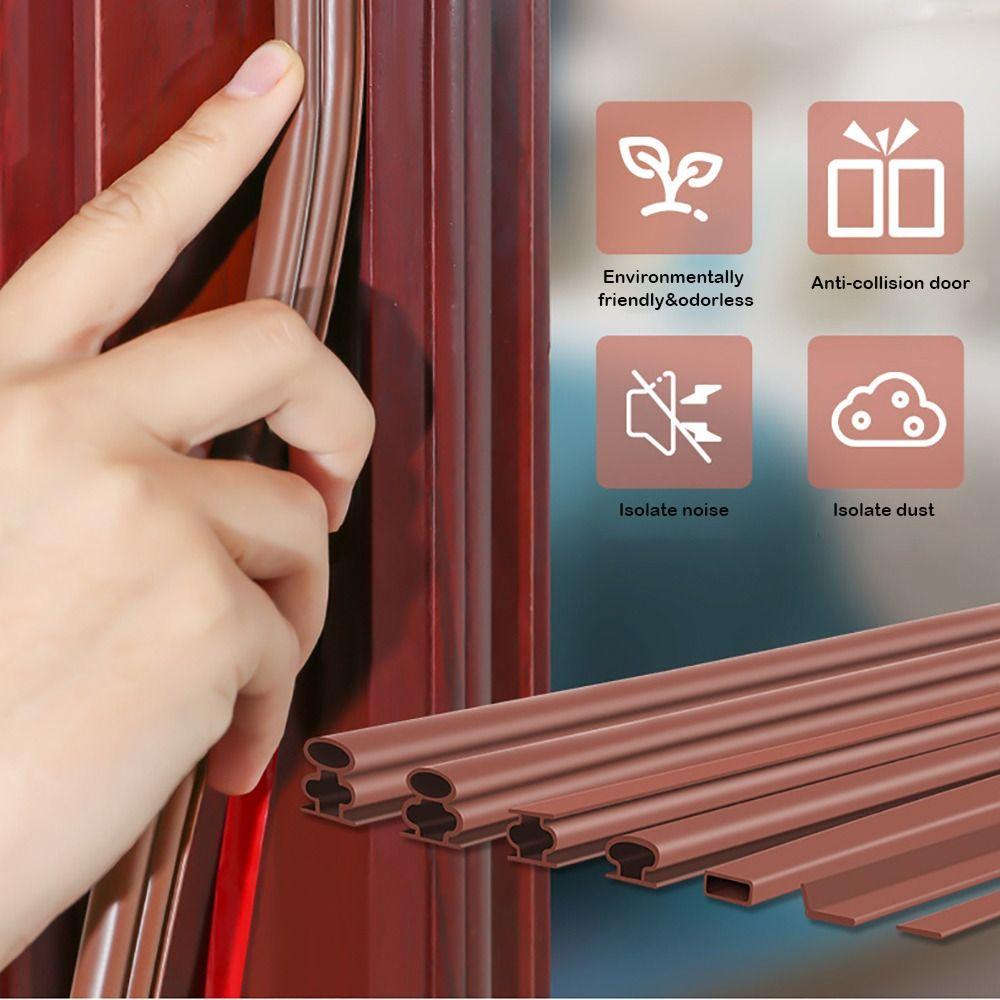 6 Meters Self-adhesive Sealing Strip I Type Weather Stripping Window Soundproofing  Window Door