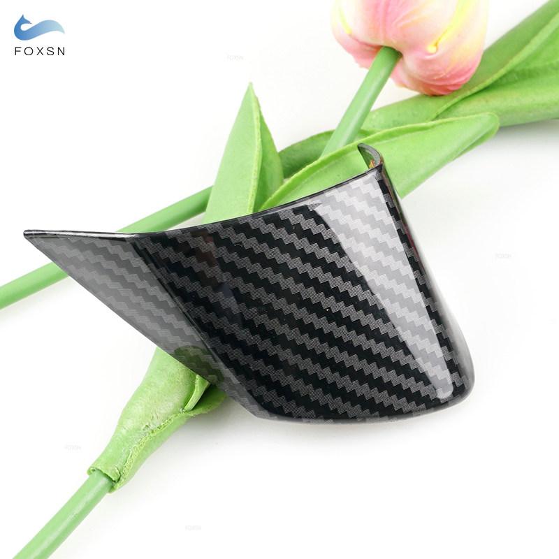 Estilo do carro abs textura de fibra carbono volante painel capa guarnição para vw golf 6 mk6 bora eos polo jetta caddy