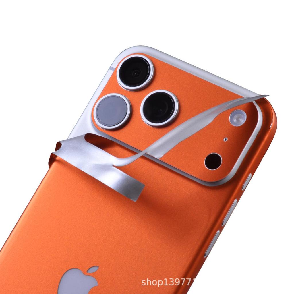 Compatible with iPhone 17 Pro Max, Full Coverage Carbon Fiber Transparent Back Film