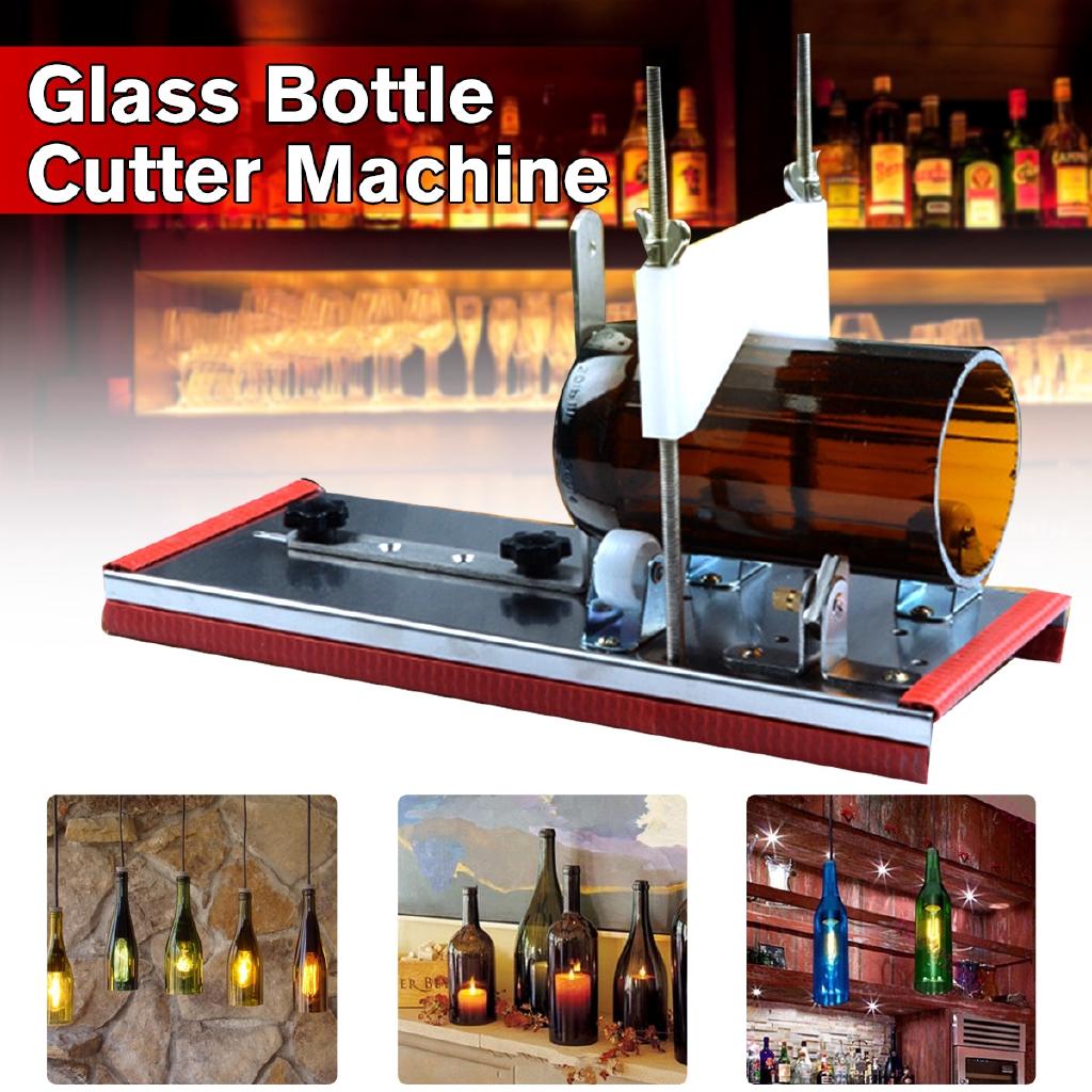 New 2-10mm Beer Wine Jar Accurate Cutting Machine DIY Recycle Cutting Tool Set Stainless Steel Smoothly Cutting Glass Bottle Cutter