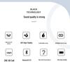 Qualcomm Bluetooth Single-Ear Business Earphone with Dual Mic Noise Cancelling and Long Battery Life