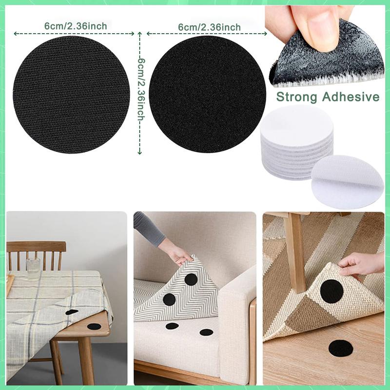 5/10Pais Self Adhesive Hook and Loop Dots Fastener Tape Nylon Sticker Pads Wall Mounting Tape Round Coins DIY Hook Loop Adhesivo