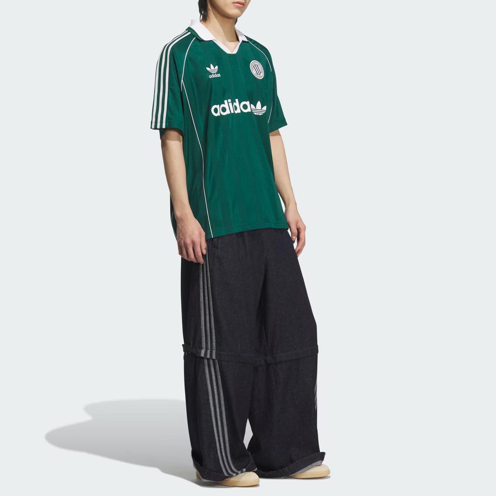 adidas Originals SS25 Dres Ležérní Pruhované Krátký Rukáv Fotbalové Tričko Pánské Topy KC0128