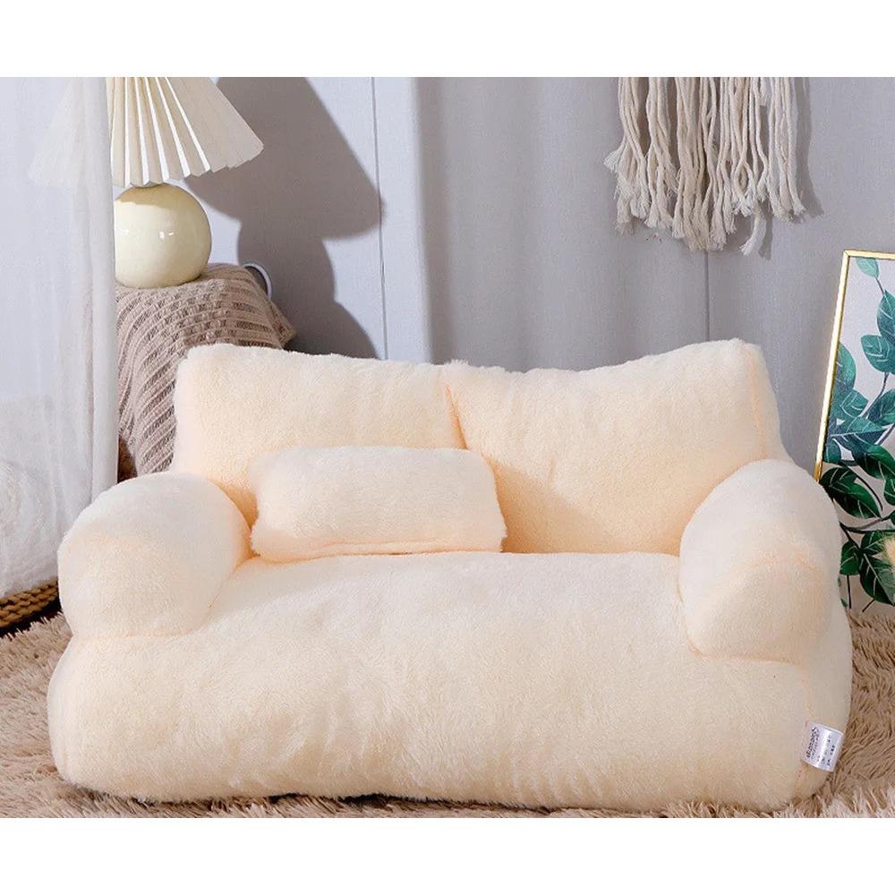 Pet Couch Bed, Washable Cat Beds for Medium Small Dogs & Cats up to 25 lbs, Dog Beds with Non-Slip Bottom, Soft Puppy Sofa Beds
