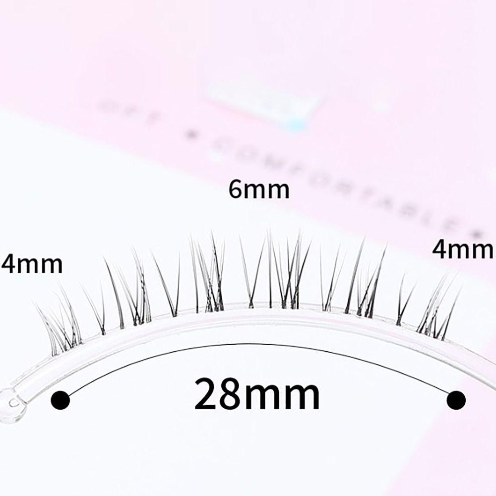 5PAIRS Ganzes Paar Wimpernverlängerung Transparente Stiele einteiliges Gefälschte Wimpern Auge Makup Werkzeug Frauen