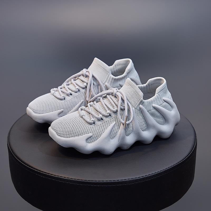 ins breathable socks shoes spring new flying woven running casual shoes street shot