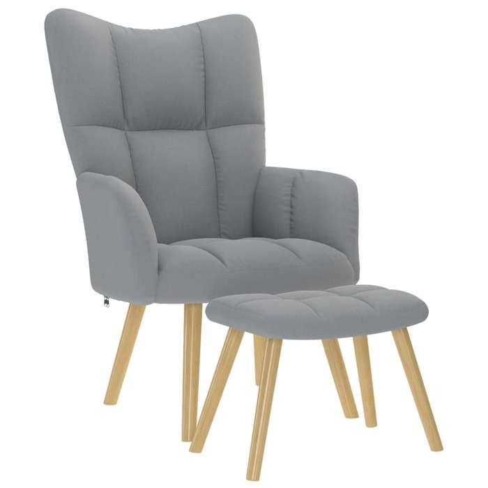 VidaXL Recliner Chair with Footrest Light Grey Fabric, Chair, Recliner, Fabric Recliner, Chair of 4016778
