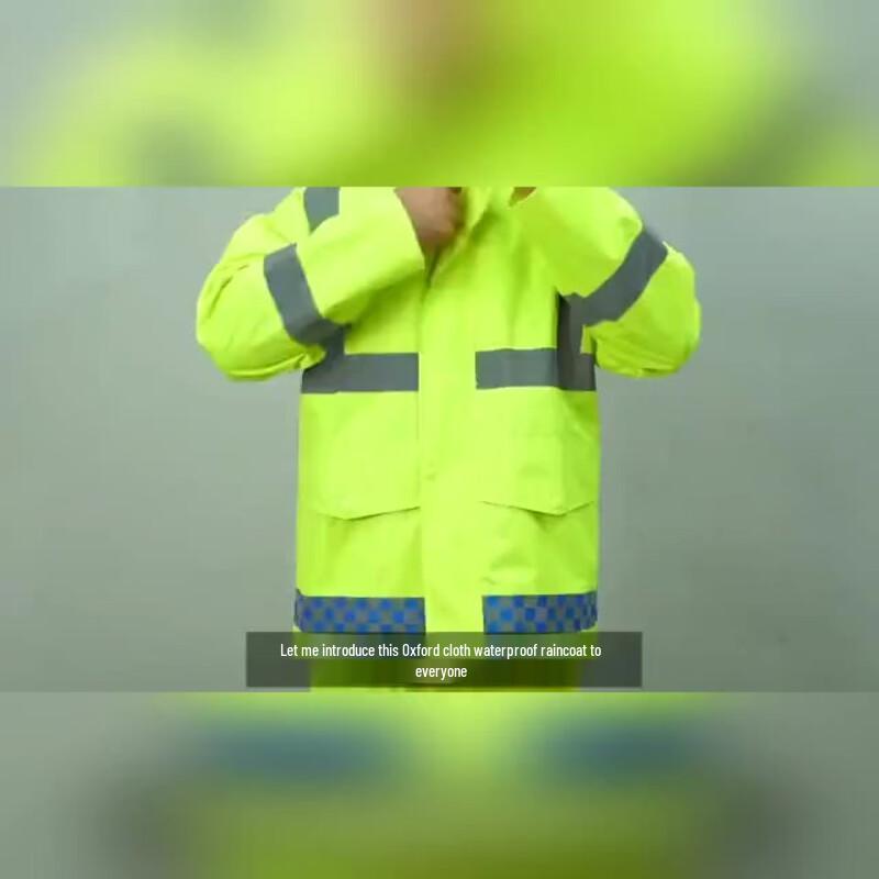 300D Oxford Cloth Raincoat and Rain Pants Set